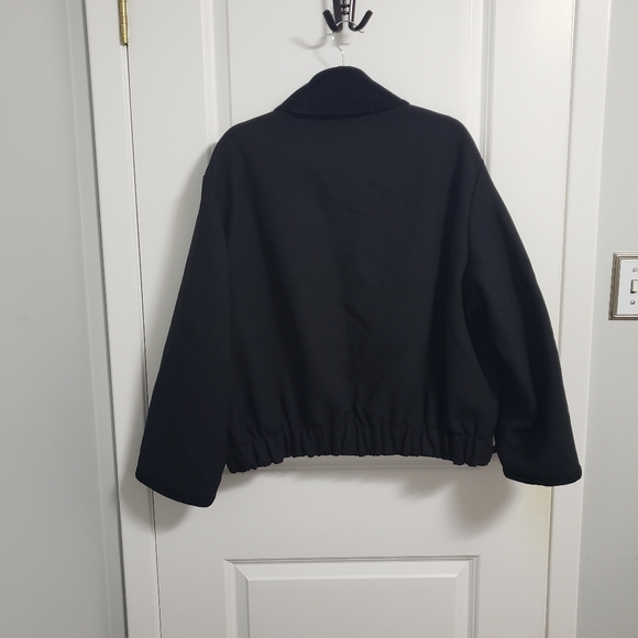 ZARA Black Bomber Jacket - Picture 11 of 15